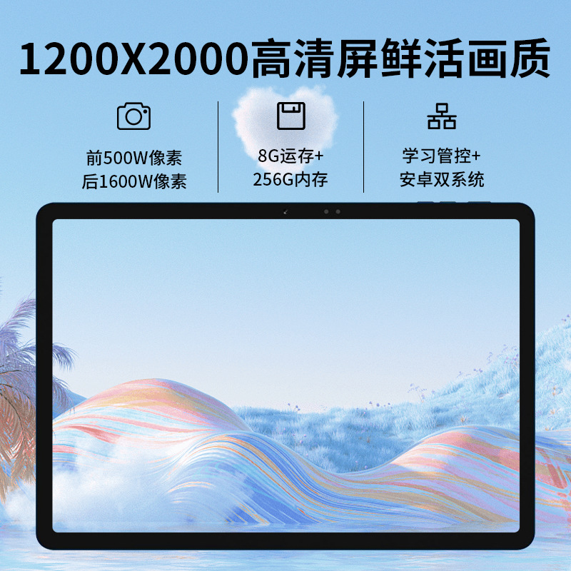 定制12寸大屏学习机小学初中高中全科同步辅导护眼智能平板电脑